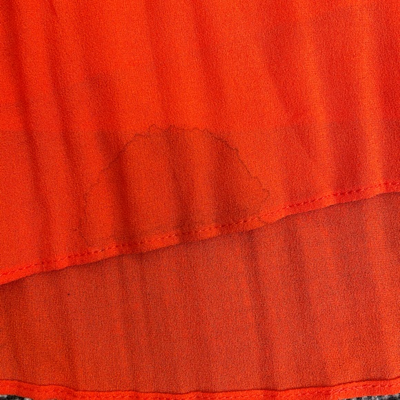 Fame and Partners Chiffon Pleated Low Cut Maxi Dress, Size 2, XS - Picture 14 of 14